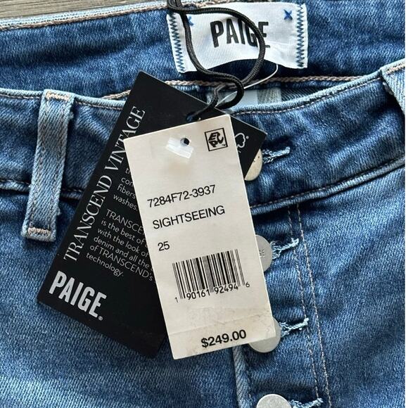 Paige Emmie High Rise Ankle Skinny Jeans in Sightseeing color size 25 NWT $249 - Picture 13 of 13